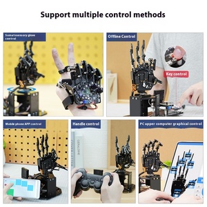 Hiwonder UHand AI vizyon biyonik Robot kiti spor eğlence programlama Robot somatosenssensory eldiven eğitim için App kontrolü