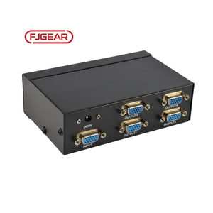 SPLITTER VGA FJGEAR, precio de fábrica, garantía de calidad, ancho de banda de ordenador, 250MHz, 1 entrada, 4 salidas, 1 divisor VGA - Product Image 5
