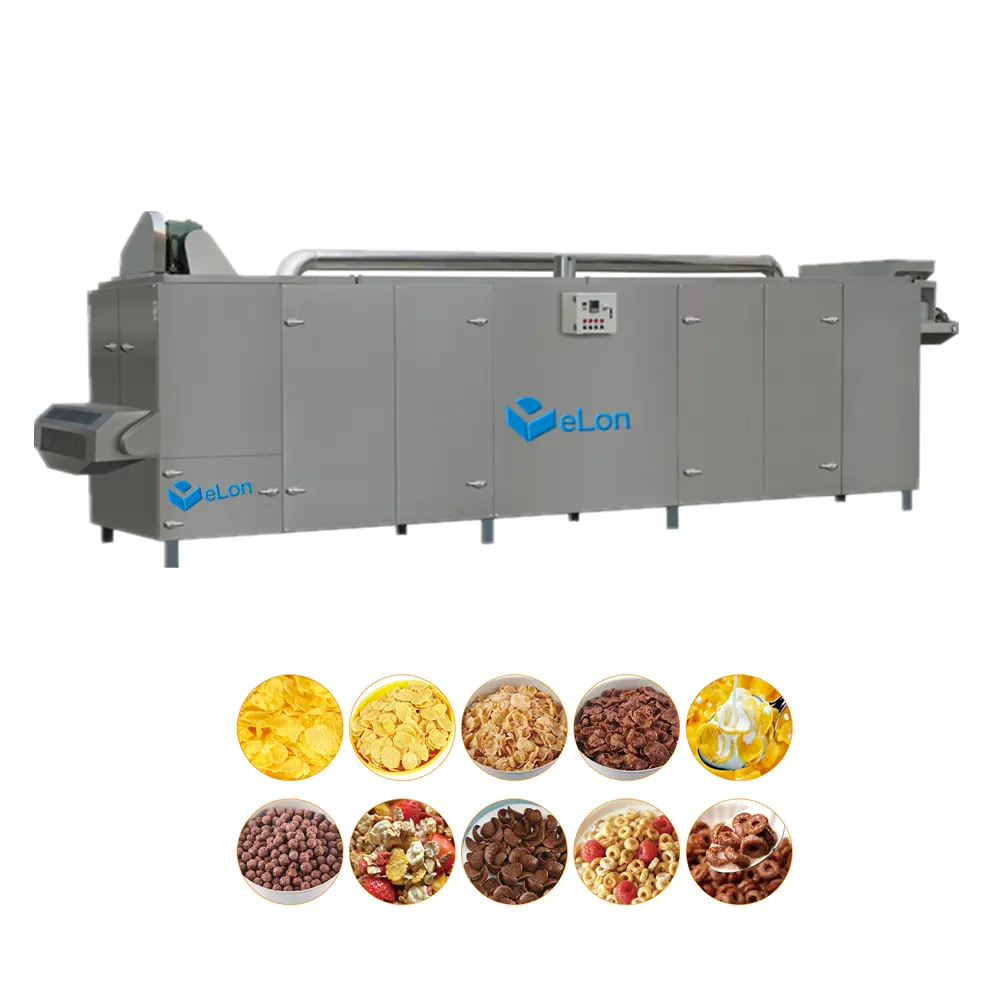 O café da fábrica cereal flakes fazendo máquinas flavoring equipamento da indústria do túnel elétrico