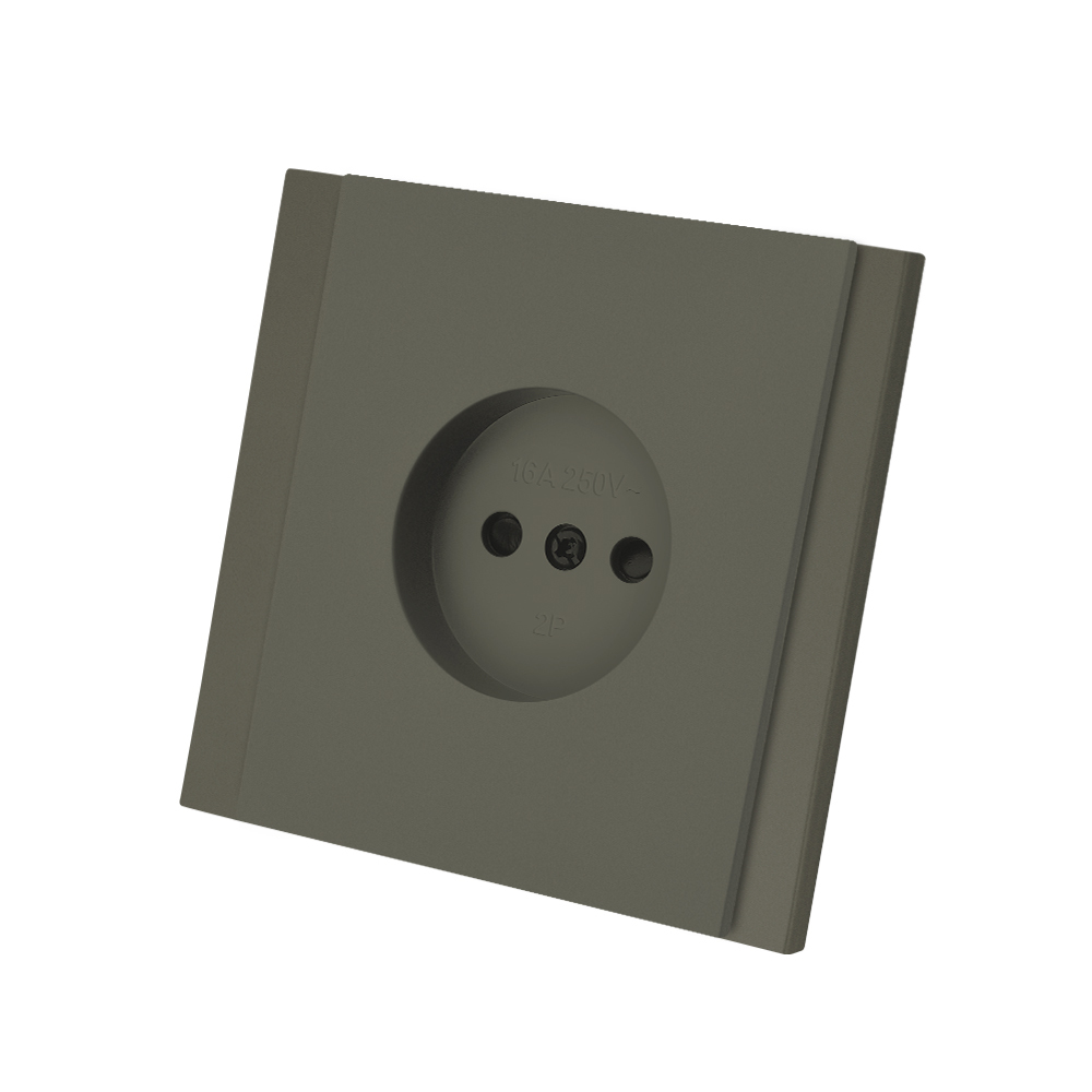 1 Socket Grey