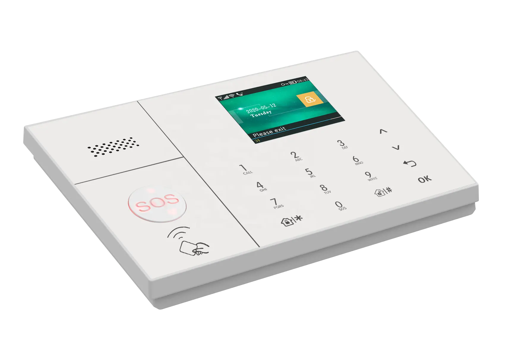 Sistema de seguridad híbrido para el hogar con sensor de contacto Detector de movimiento Inalámbrico GSM Panel táctil Intrusión Tuya Smart Wifi Sistema de alarma