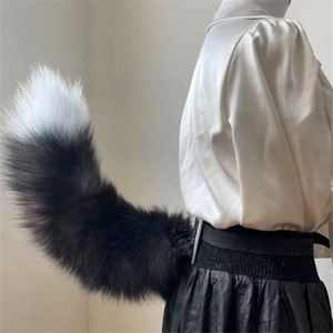 Anime <strong>COS</strong> Cat Fox Tails Plush Cosplay Costumes Furry Tail <strong>Role</strong> Play Party Performance Props Fursuit Tail for Women