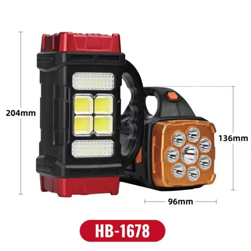 HB-1678 แหล่งกำเนิดแสงหลายดวงขนาดใหญ่ (รุ่นพลังงานแสงอาทิตย์) พร้อมหัวสีแดง