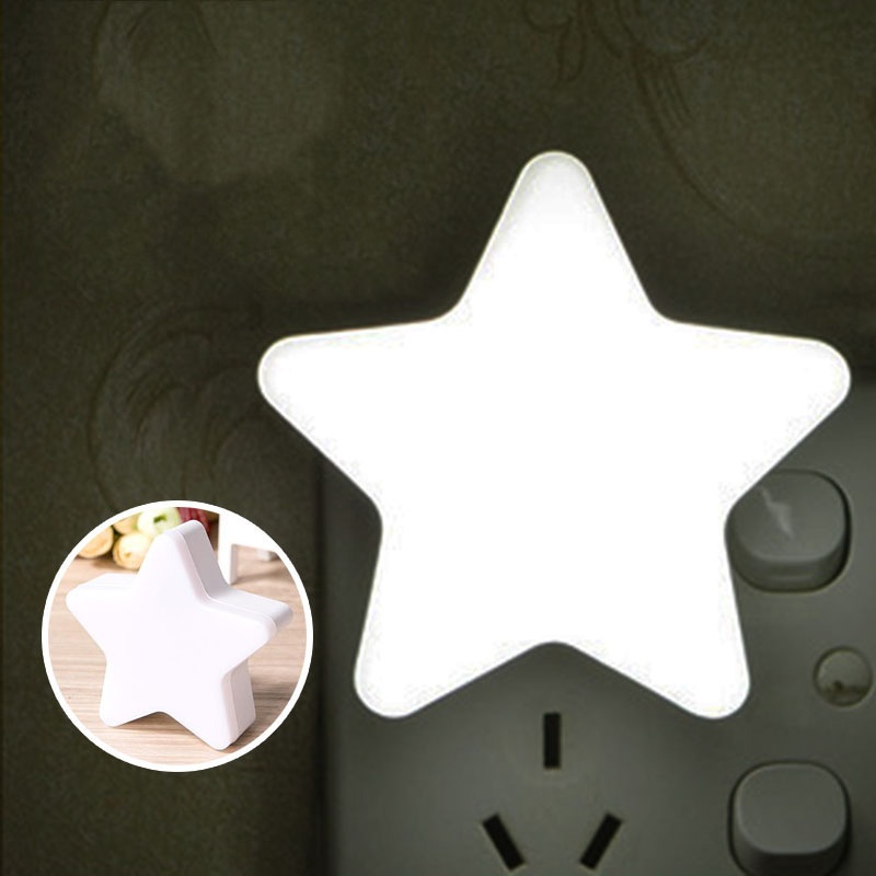 Modelo controlado por luz - Estrellas blancas - Estándar EE. UU. - 110V-220V - 0.5W