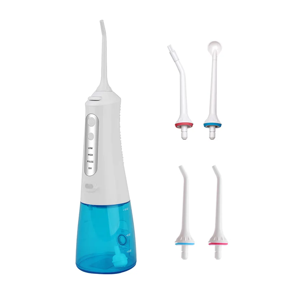 Professional Cordless Water Jet Flosser Electric Oral Irrigator Waterpick for Travel & Family