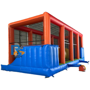 Interactive Game Inflatable Obstacle Course <strong>Leaps</strong> and <strong>Bounds</strong> Obstacle Wipe Out Ball - Product Image 4