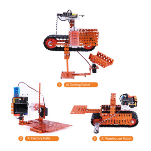 Robotik Micropython programlama ve nesne tanıma eğitim sıralama için AI fabrika kiti