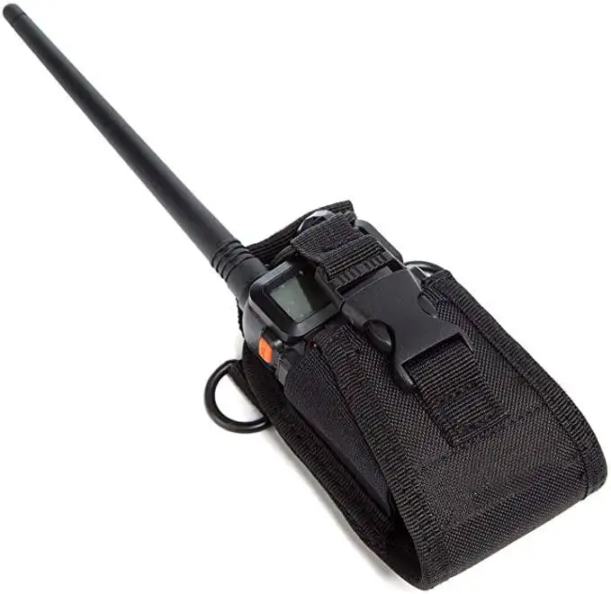 Borsa tattica Molle sistema per Walkie talkie borsa leggera per interfono custodia Radio universale