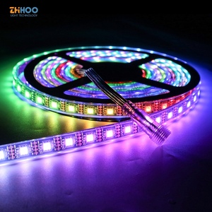 เมจิกสีสมาร์ท RGB SMD5050 พิกเซลยืดหยุ่นแอดเดรสควบคุมไฟ LED WS2815 GVS8208