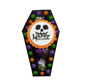 2024カスタム段ボール箱ハロウィーンチョコレート用の棺型キャンディー包装箱 - Product Image 3