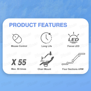 กล้องจุลทรรศน์ทันตกรรมแบบพกพาควบคุมเมาส์ด้วย4K กล้องจุลทรรศน์ทันตกรรมสำหรับโคมไฟ LED สำหรับกล้องจุลทรรศน์ทันตกรรม - Product Image 3