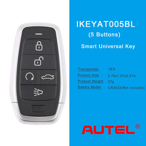 Autel Universal Smart <strong>Key</strong> AUTEL IKEYAT005BL 5 Buttons Independent Universal Smart <strong>Key</strong> Universal Remote <strong>Key</strong> - Product Image 6