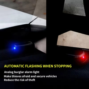 Car Solar Powered Security <strong>Light</strong> Simulated Dummy Alarm Wireless Warning Anti-Theft Caution Lamp LED Flashing Im-itation - Product Image 3