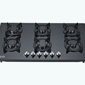 High Quality Gas Five Burners Camping <strong>Gaz</strong> Cooktop Standard Propane Protector Stove Home Use Biogas Furnace Glass LPG Cooker - Product Image 1