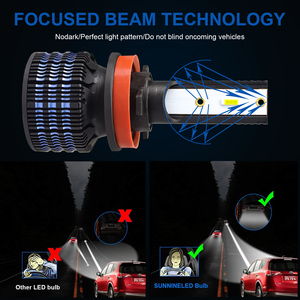 K20 120ไฟหน้า9005 HB3 LED 9006 HB4ไฟตัดหมอก LED H7 H4 H11ใหม่880หลอดไฟรถยนต์ LED H13 W พลังงานสูงและใกล้แสง9004 - Product Image 6
