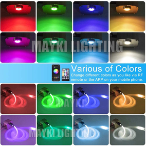 หลอดไฟเบอร์ออปติก LED 16W rgbwt ควบคุมแอปพลิเคชั่นเครื่องยนต์หลอดไฟใยแก้วนำแสงกระพริบแหล่งแสงสำหรับดาวเพดาน - Product Image 5