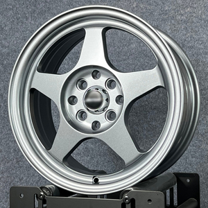 شكل تدفق 16 سباق 16 x سويفت 4x4 بوصة فضي لهوندا سيفيك فيت سوزوكي FN2 مازدا FK7 FD2 ملعقة S388 Jdm عجلات سيارة - Product Image 4