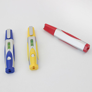 Portable Mini Pen Shape Screwdriver 2pcs Double Head Screwdriver Tool <strong>Kit</strong> with <strong>LED</strong> Light and Level - Product Image 4