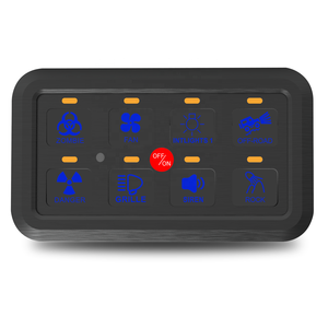 8 Gang Switch Panel controllo interruttore automobilistico LED on-Off interruttore auto controllo circuito relè sistema LED Touch Controller auto - Product Image 1