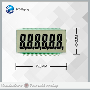 Benutzer definiertes HTN-Segment LCD-Anzeige modul 3.3V 7-Monochrom-Segmentbildschirmpreis - Product Image 4
