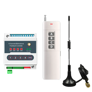 Drahtloser Fernbedienung schalter DC12V/24V 4-Kanal-Relaisempfängermodul Universal 433 MHz RF-Fernbedienung sender - Product Image 1