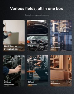 Máy hoặc xe sửa chữa dụng cụ cầm tay Kit bán buôn hộp công cụ thiết lập với trường hợp khó khăn OEM tùy biến - Product Image 6