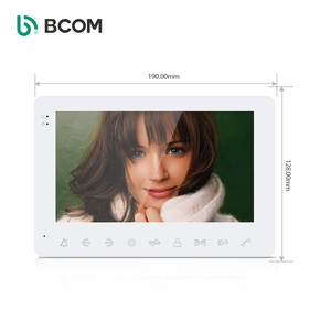 Bcomtech 7-Inch LCD Monitor Wired Video <strong>Intercom</strong> Doorbell <strong>System</strong> <strong>with</strong> Night Vision Support Monitoring Door Phone Bell Kit - Product Image 2
