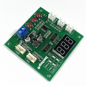 PCファン/アラーム用PWM4線式ファン温度コントローラースピードガバナーディスプレイモジュール2チャンネルDC12V 24V 48V - Product Image 3