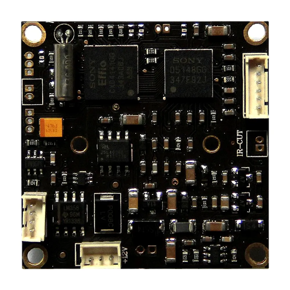 Placa de câmera 800TVL WDR cabo pcb OSD 663 CCD Effio-V 4141 menu DSP, HLC, BLC, detecção de movimento, privacidade, redução de ruído