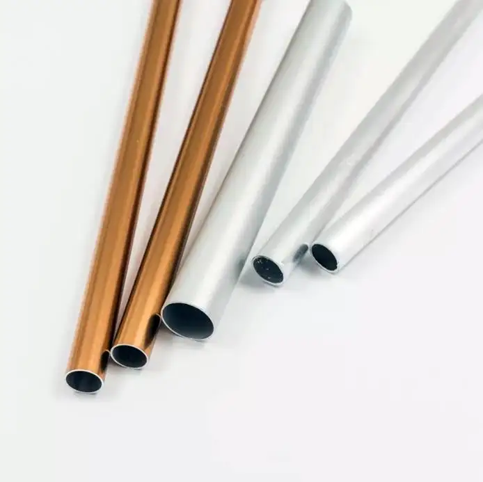 Tubos de aluminio anodizados y flexibles personalizados, 6061, 6063, 6060, 6082, 7005, 7075, T6