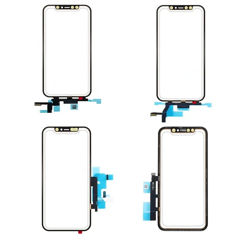 Оптовая цена стеклянный экран для iPhone 12 12 Pro Сенсорный экран для iPhone X Передняя стеклянная панель с наклейкой OCA