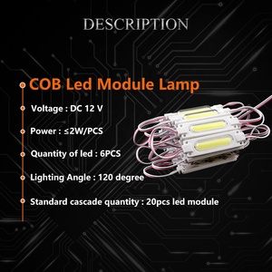 Aydınlatma modülü şerit afiş işareti DC12V su geçirmez COB 6 SMD Led modülü enjeksiyon Len 120 derece soğuk beyaz enjeksiyon Led modülü - Product Image 5