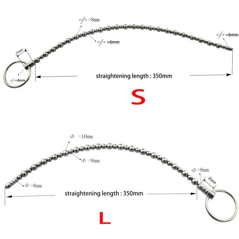 Stainless Steel Urethral Beads Sounding Rod Solid Sound Dilators Dilatation Pinis Penis Plug Male Sex Toys Urethra