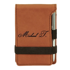 Minet Multipurpose Unique Gift Laser Engraved Leatherette Mini Pocket <strong>Notepad</strong> <strong>Notebook</strong> Personalized Custom Waterproof <strong>Notepad</strong> - Product Image 1