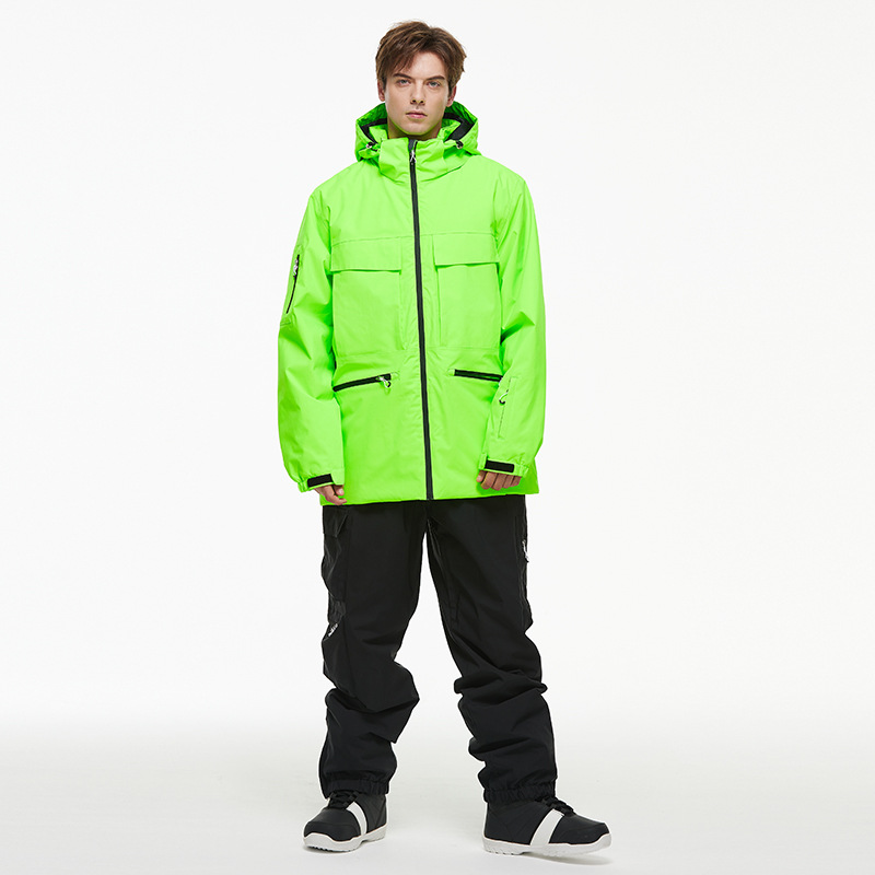 Homme Vert fluorescent + noir