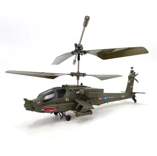 2.4Ghz 3.5 canale telecomando Mini elicottero Anti-caduta Rc cannoniera militare modello aereo giocattolo con luce per bambino