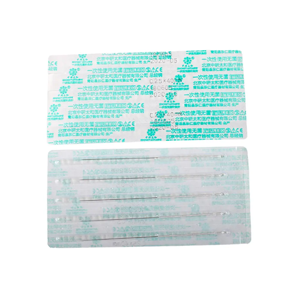 High Quality Factory Price Dialysis Packaging Medical 0.18Mm Zhongyan Taihe Acupuncture Needle