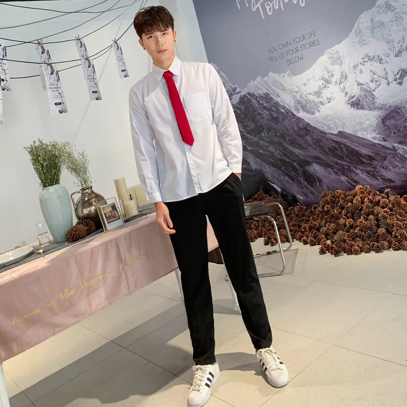 ผูก pants_red shirt_black แขนยาวผู้ชาย