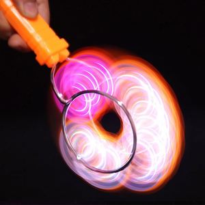 Bánh Xe Con Quay Hồi Chuyển Từ Tính Mới Đèn LED Xoay Thần Kỳ Đèn LED Nhiều Màu Sắc Cho Trẻ Em Con Quay Hồi Chuyển Từ Tính Bánh Xe Quay Tay - Product Image 5