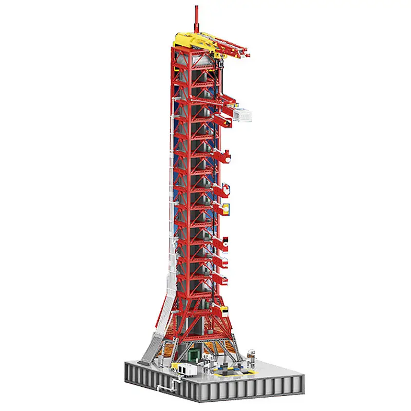 Apollo Saturn V Launch Umbilical Menara Luar Angkasa Set Ekspedisi Blok Bangunan Mainan Kota J79002 M10003 21309 37003 80013