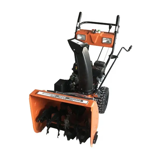 hot sale track engine snow blower/snow sweeper thrower