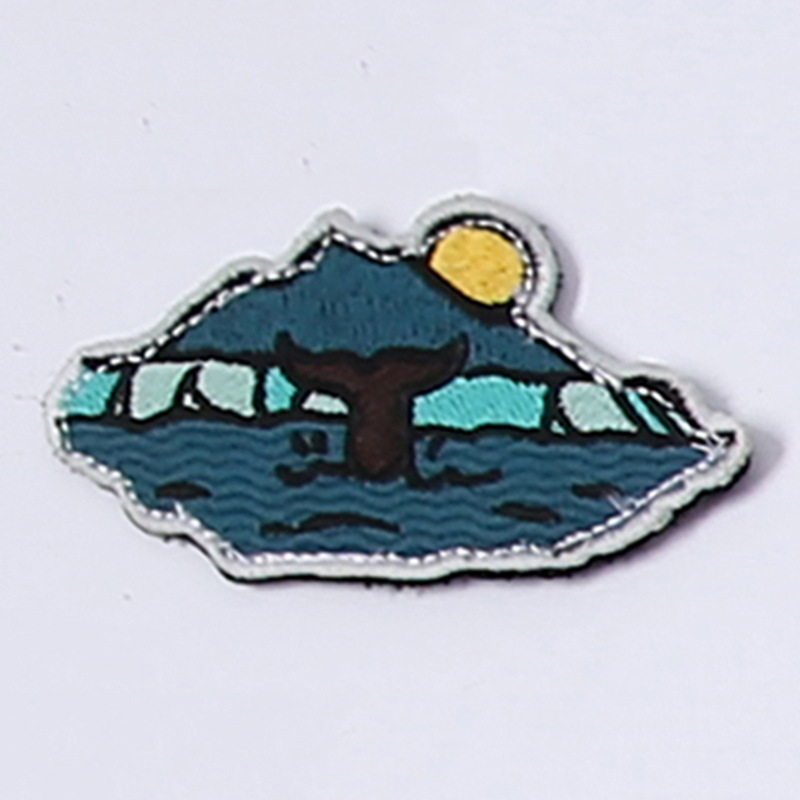 Blu coda di pesce----- 7*4cm