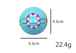 Fagiolo magico Fidget Spinner cubo giocattolo per dita Spinner per bambini Puzzle di decompressione e decompressione giocattolo creativo - Product Image 6