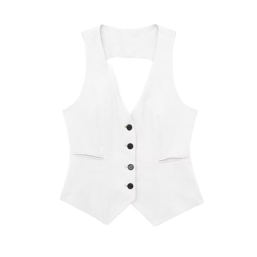 White gilet