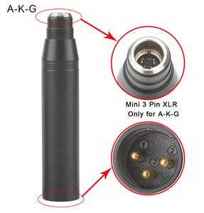 XLR-3电源适配器TA3F迷你3针电容麦克风XLR转换器至3针公XLR音频混合器幻像电源适配器 - Product Image 1