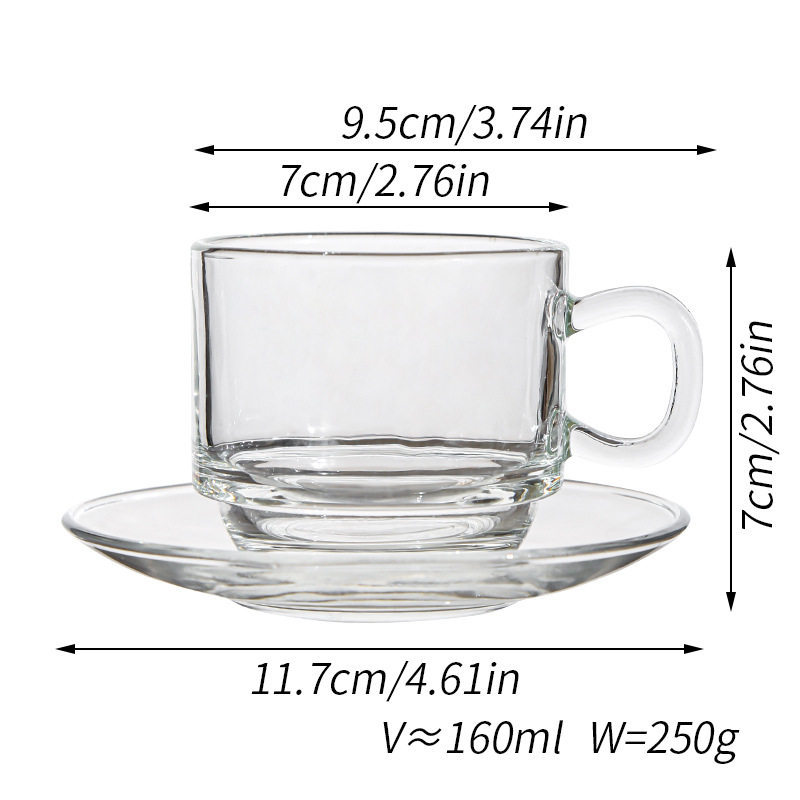 Smooth surface - 1 cup and 1 saucer