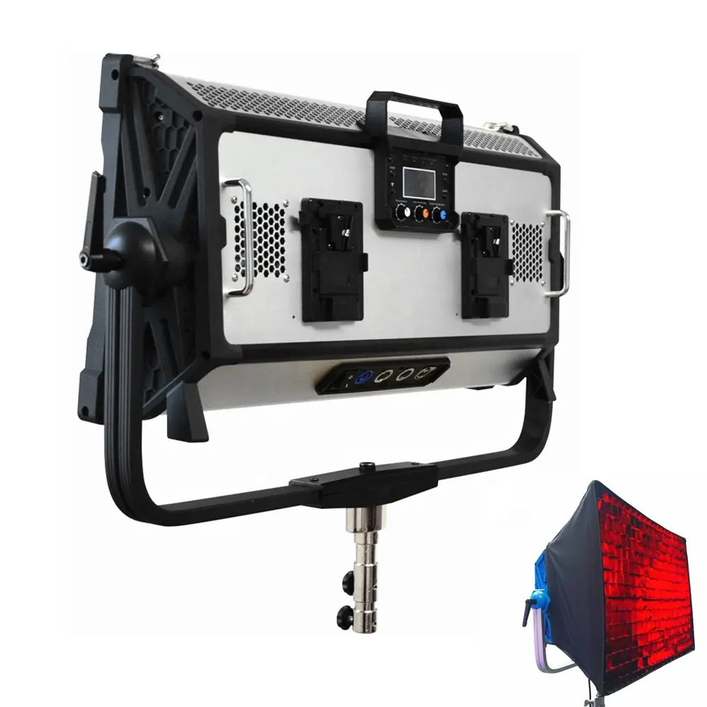 Yidoblo lâmpada para fotografia, AI-3000C 300w, 30000lm, luz led, para iluminação de vídeo e áudio, profissional, alto falante rgb + efeito