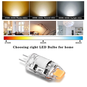 DC/AC12V G4 bi-pin taban COB 1W AC/DC 12V titreşimsiz G4 LED ışık ampuller - Product Image 4