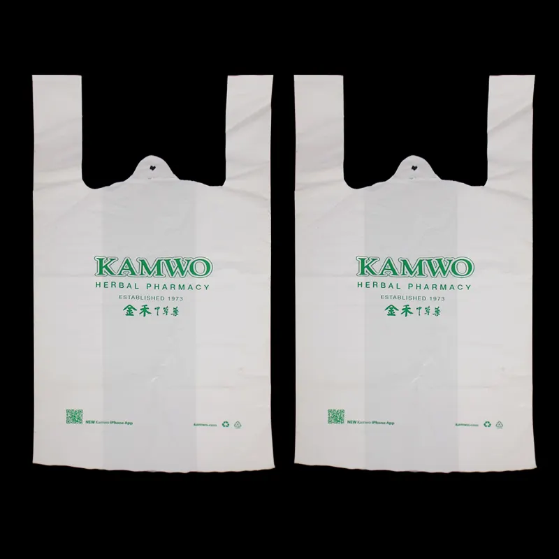 Di plastica da asporto sacchetto di pollo camicia verde compostabili di imballaggio di plastica del biscotto vuoto grande compostabili pianura sacchetti di imballaggio di plastica