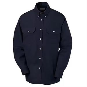 FR工作衬衫阻燃100% <span class=keywords><strong>C</strong></span> 7.5盎司男士阻燃焊接衬衫